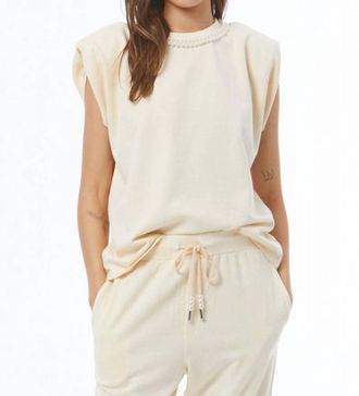 Young Fabulous & Broke Pearla Top In Vanilla