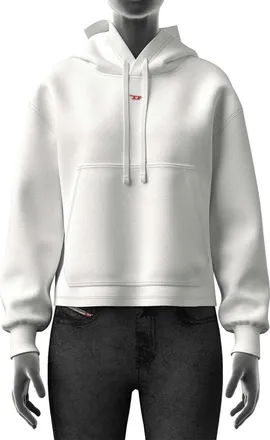 Diesel Womens Jaral Hood D Hoodie in White - Size X-Small