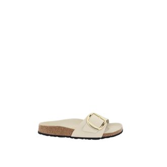 Birkenstock Sliders, female, White, Size: 10 US Madrid Big Buckle Mules
