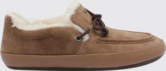 UGG Quill Suede Boat Shoes with Wool Lining and Raised Apron Toe