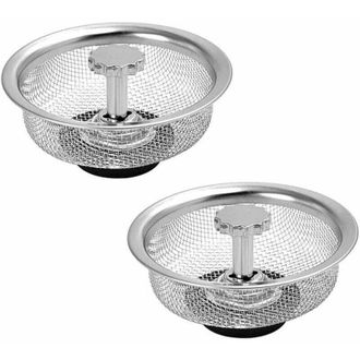 OEM Colador De Fregadero, Tap&oacute;n De Fregadero, 2 Coladores De Acero Inoxidable Para Fregadero De Cocina Y Ba&ntilde;o, 8,25 Cm De Di&aacute;metro - Crezuo