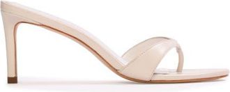 Black Suede Studio Aura 70 Mule in Coconut Leather at Nordstrom, Size 39.5