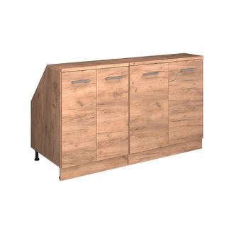 Vicco Conjunto De Armarios Para Techo Inclinado Rion, Roble Dorado, 140 Cm Lote De 2 Carcasas De Armario 60 Cm De Profundidad, Vicco