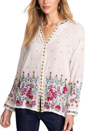 Johnny Was Audrey Silk Shirt