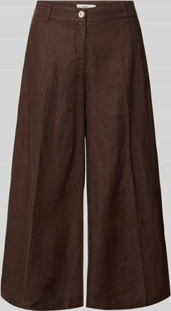 Brax Brax Loose Fit Leinenhose mit elastischem Bund Modell MELLI in Schoko, Gr&ouml;&szlig;e 40