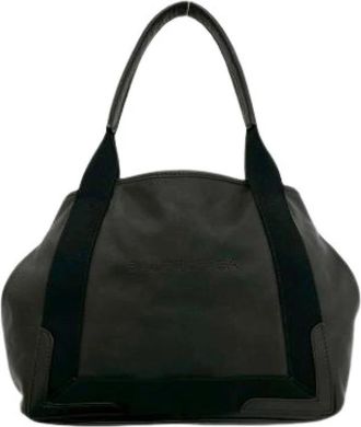 Balenciaga Pre-owned Vintage Tote Bag - Dames - Vintage Schoudertas - Zwart - ONE Size - Leer - Vintage