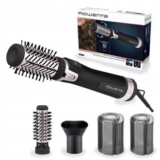 Rowenta Rizador Y Secador De Pelo I&oacute;nico Rowenta Brush Activ 1000w Cf9550 Con Accesorios