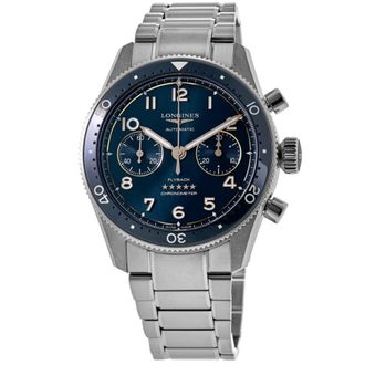 Longines Spirit Flyback Blue Dial Steel Mens Watch L3.821.4.93.6
