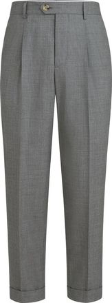 Brunello Cucinelli Virgin wool trousers in Anthracite at Nordstrom, Size 50 It