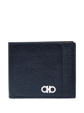 Ferragamo 2015-2025 Ganchini leather wallet - Black