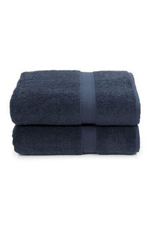 Linum Home Textiles Sinemis Terry Bath Towels - Set of 2 - Navy at Nordstrom Rack