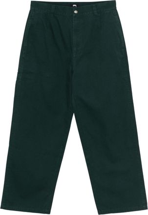 St&uuml;ssy cotton chinos - unisex - Cotton - 34 - Green