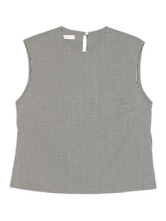 Incotex Edith Gingham-Pattern Sleeveless Top