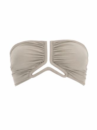 Rick Owens Allanah Bandeau Ruched Bikini Top