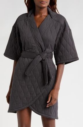 UGG Zellwood Quilted Short Robe in Ink at Nordstrom Rack, Size X-Large