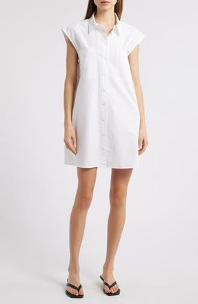 Frame Denim The Poplin Shirtdress in White at Nordstrom Rack, Size X-Large