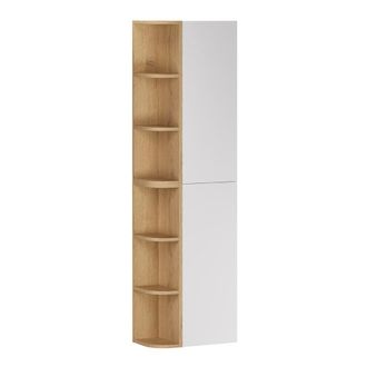 Petits Meubles Columna mural con nichos redondeados paneles laminados blanco