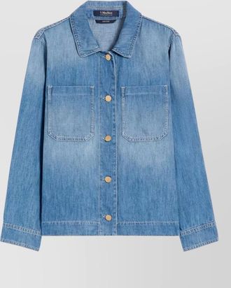 Max Mara long sleeve jacket chest pockets collar