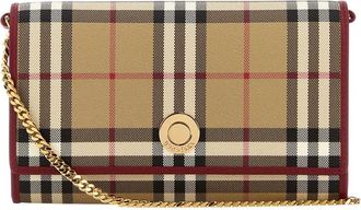 Burberry Beige Check Small Crossbody Bag