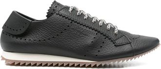 Pedro Garcia Celin sneakers met geperforeerde details - Zwart