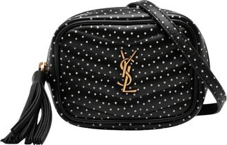Saint Laurent Pre-owned Polka Dot Leather Crossbody Bag - Dames - Vintage Schoudertas - Zwart - ONE Size - Leer - Vintage