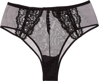 Kiki De Montparnasse Kiki De Montparnasse Juliette High-Waist Silk-Trim Panty