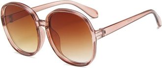 Generic Mens And Womens Large Frame Sunglasses Commuter Outdoor Vacation Sun Glasses(Orange)