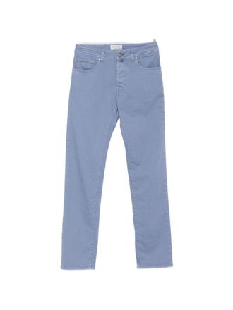 Jacob Cohen Blue Slim Mid Rise Jeans