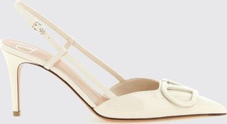 Valentino Garavani Slingback VLogo Signature in pelle verniciata con tacco a spillo