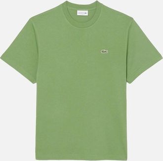 Lacoste Mens Lacoste TH7318 Classic Fit Cotton T-Shirt - Green - Size: 44