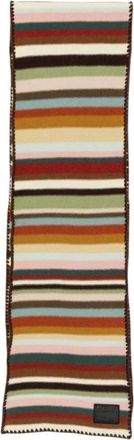 Paul Smith Sciarpa a righe con patch logo - - Accessories - unisex - Multicolore - ONE SIZE