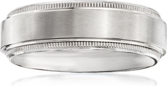 Ross-Simons Mens 7mm Titanium Wedding Band