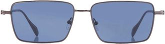Ferragamo Ferragamo Blue Rectangular Mens Sunglasses SF309S 016 57