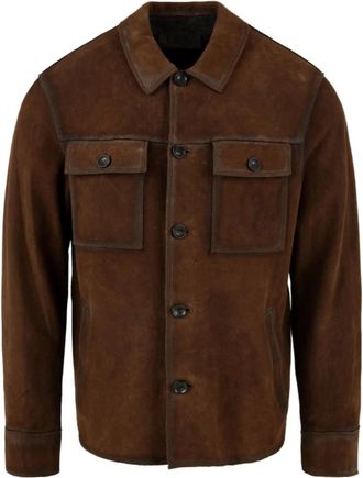 The Jack Leathers Copenaghen J24 Bruin Leren Jas - Heren - Leren en Su&egrave;de Jassen - Bruin - 2XL - Jassen
