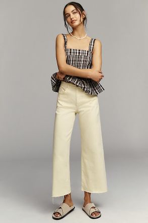 AG - Adriano Goldschmied Saige High-Rise Crop Wide Leg Jeans