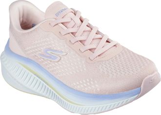 Skechers Womens Go Walk Max Cushioning Arch Fit Roslyn Sneaker, Light Pink Textile/Trim, 6.5 UK
