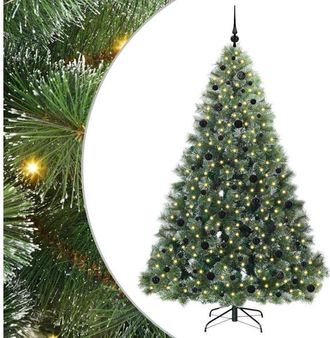 vidaXL &Aacute;rbol De Navidad Artificial Con 300 Led Verde 210 Cm Pe Y Pvc Vidaxl