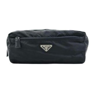 Prada Vintage Belt Bags, unisex, Black, ONE SIZE, Pre-owned Nylon Belt Bag