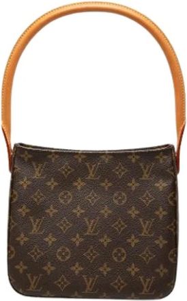 Louis Vuitton Pre-owned Shoulder Bags, female, Brown, Size: ONE SIZE Pre-owned Looping MM
