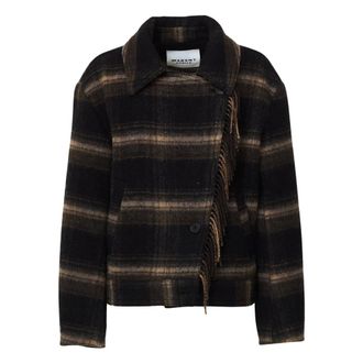 Isabel Marant Galeane wollen jas - Dames - Jassen - Veelkleurig - Maat: M Wol