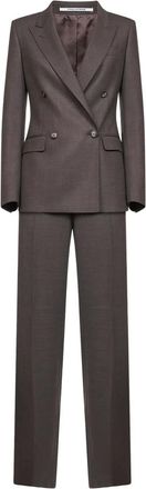 Tagliatore Completo doppiopetto con revers a punta - Marrone