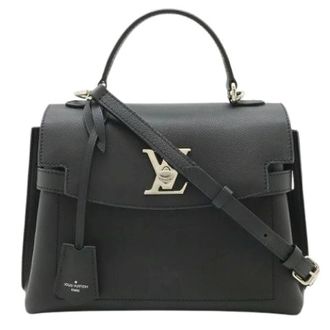 Louis Vuitton Pre-owned Lockme Ever BB Zacht Kalfsleer 2way Handtas - Dames - Pre-owned - Zwart - Maat: ONE Size Leer