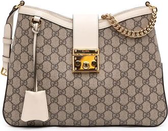 Gucci Pre-owned Gucci Medium GG Supreme Padlock Shoulder Bag Ladies 4RPAG87OADLHVHSY