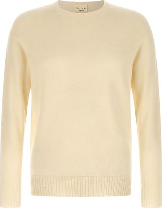 Maryya Off White Crew Neck Sweater