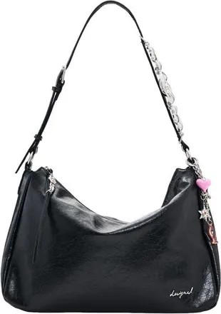 Desigual Square Faux Leather Shoulder Bag in Black at Nordstrom
