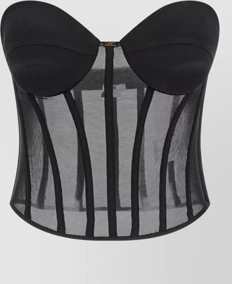 Elisabetta Franchi silk bustier top