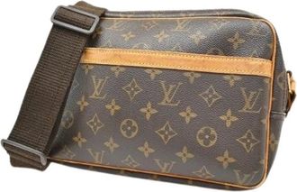 Louis Vuitton Pre-owned Cross Body Bags, female, Brown, Size: ONE SIZE Pre-owned Canvas Cross Body Bag