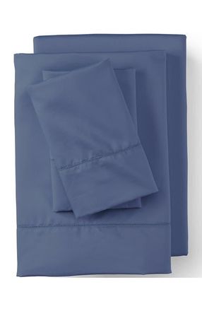 Lands End 700 Thread Count Luxe Sateen Egyptian Cotton No Iron Bed Pillowcases in Dusk Indigo Sky at Nordstrom, Size California King