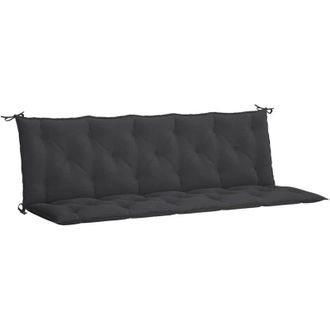 vidaXL vidaXL Cuscino per Panca Nero 180x(50+50)x7 cm in Tessuto Oxford