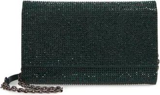 Judith Leiber Fizzoni Beaded Clutch in Ebonized Emerald at Nordstrom
